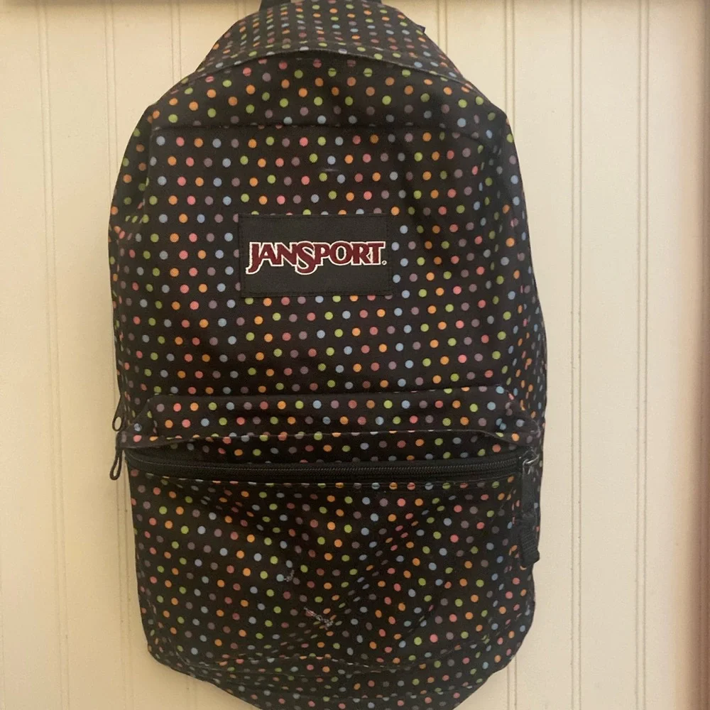 Jansport polka dot backpack